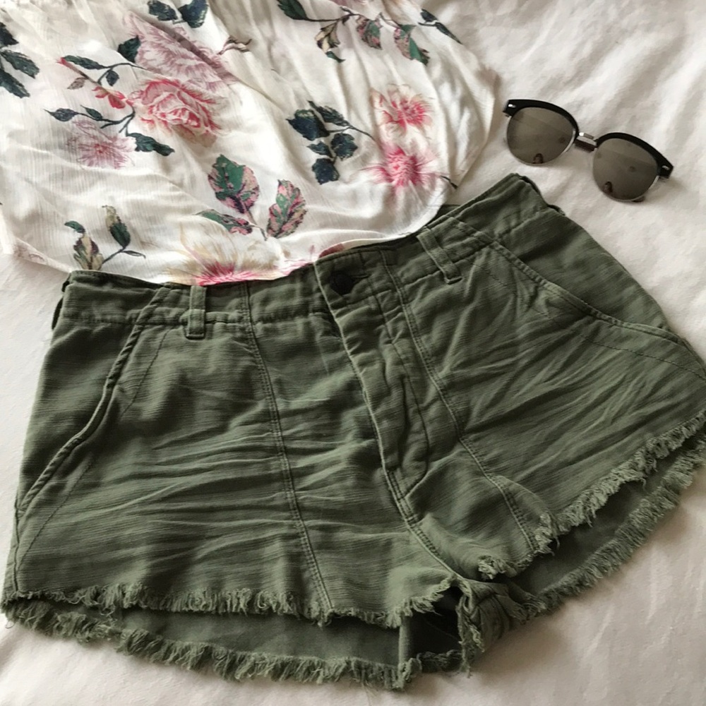 Free people high waisted shorts